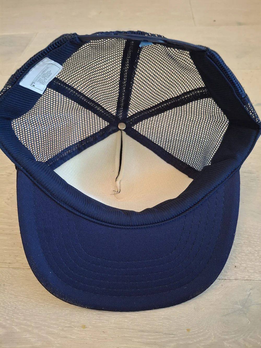 Vintage Navy Oregon Trucker Hat with Deer